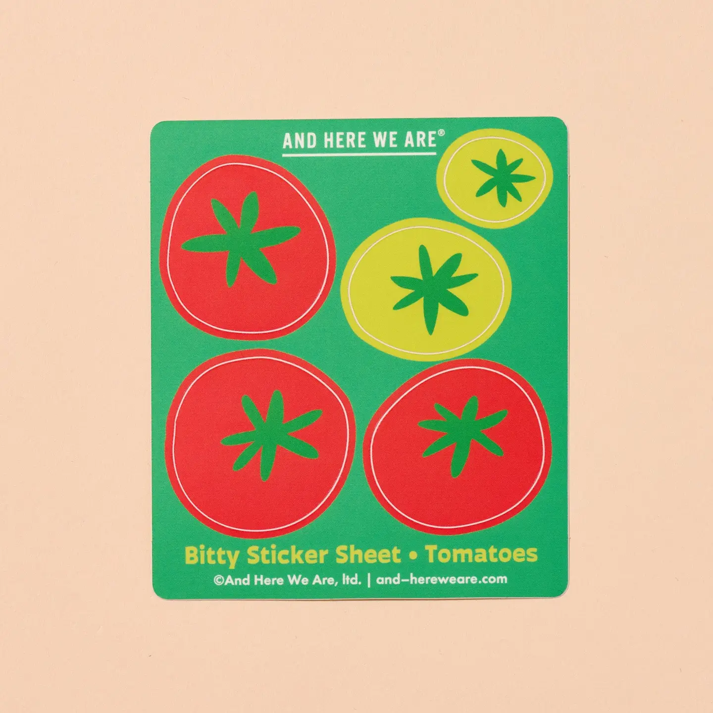 Tomato Bitty Vinyl Sticker Sheet