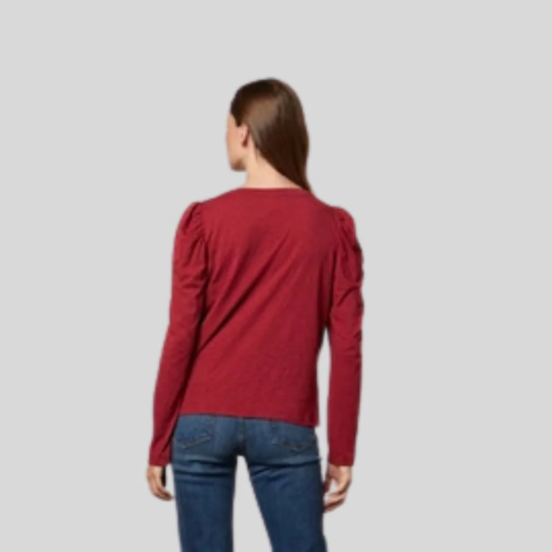 Tora Long Sleeve Top (Malbec) - Image 3