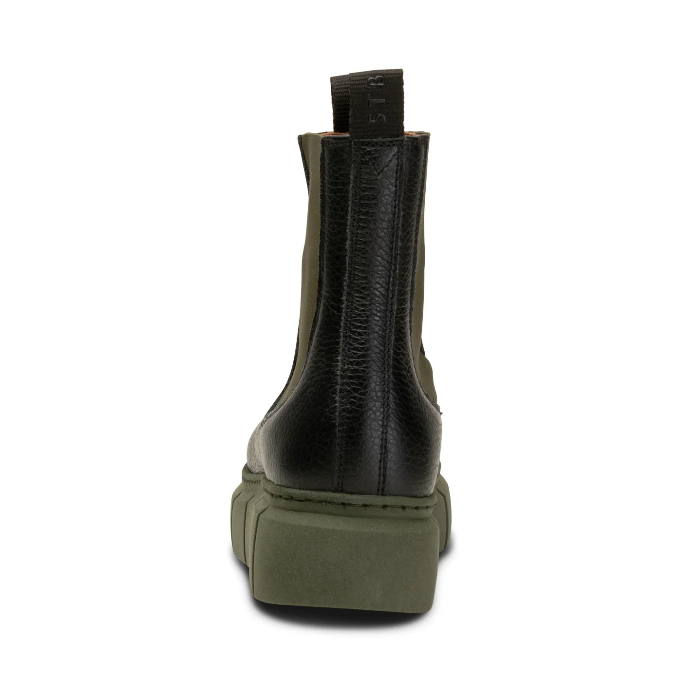 Tove Chelsea Boot (Black + Khaki) - Image 7