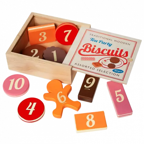 Traditional Wooden Tea Party Biscuits - Image 2