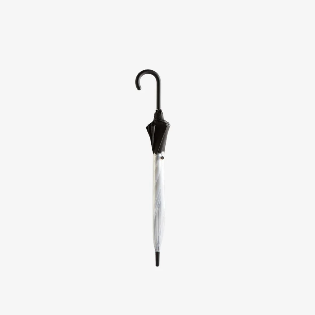 Transparent Moustache Bubble Umbrella (Black) - Image 2