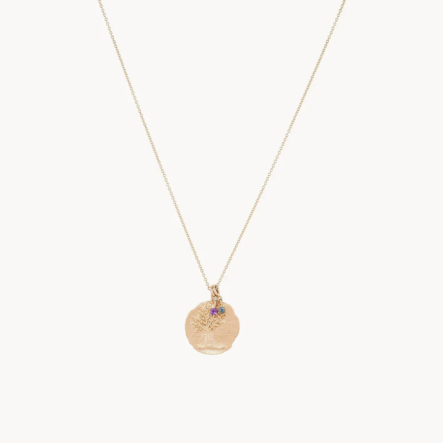 Tree of Life Ancient Coin Medallion Necklace (14K Gold) - Image 4
