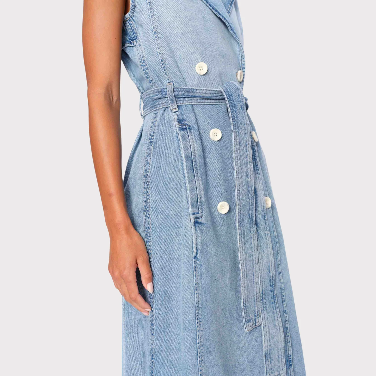 Sleeveless Trench Coat (Daydream) - Image 3
