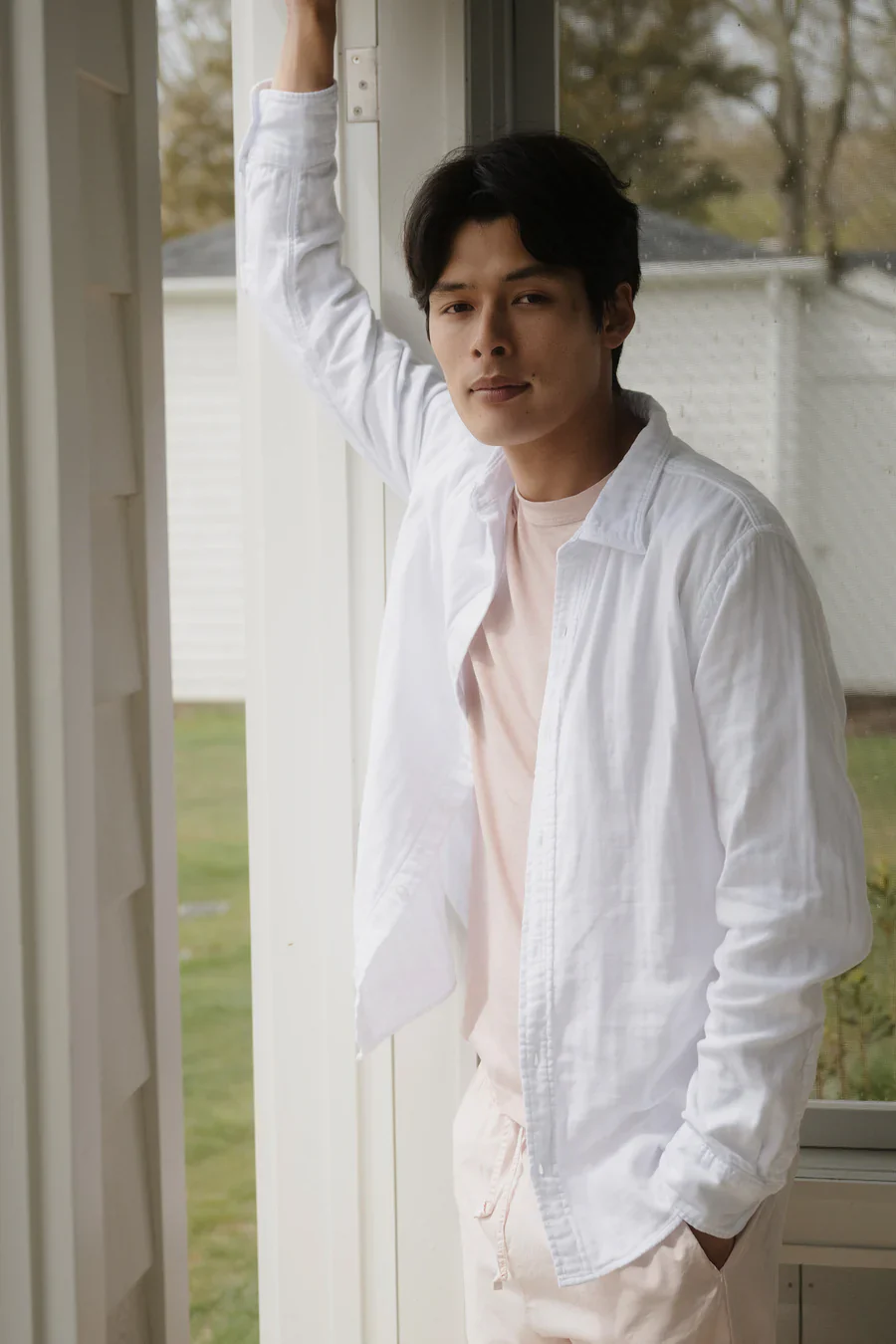 Triple Gauze Easy Shirt (White) - Image 3