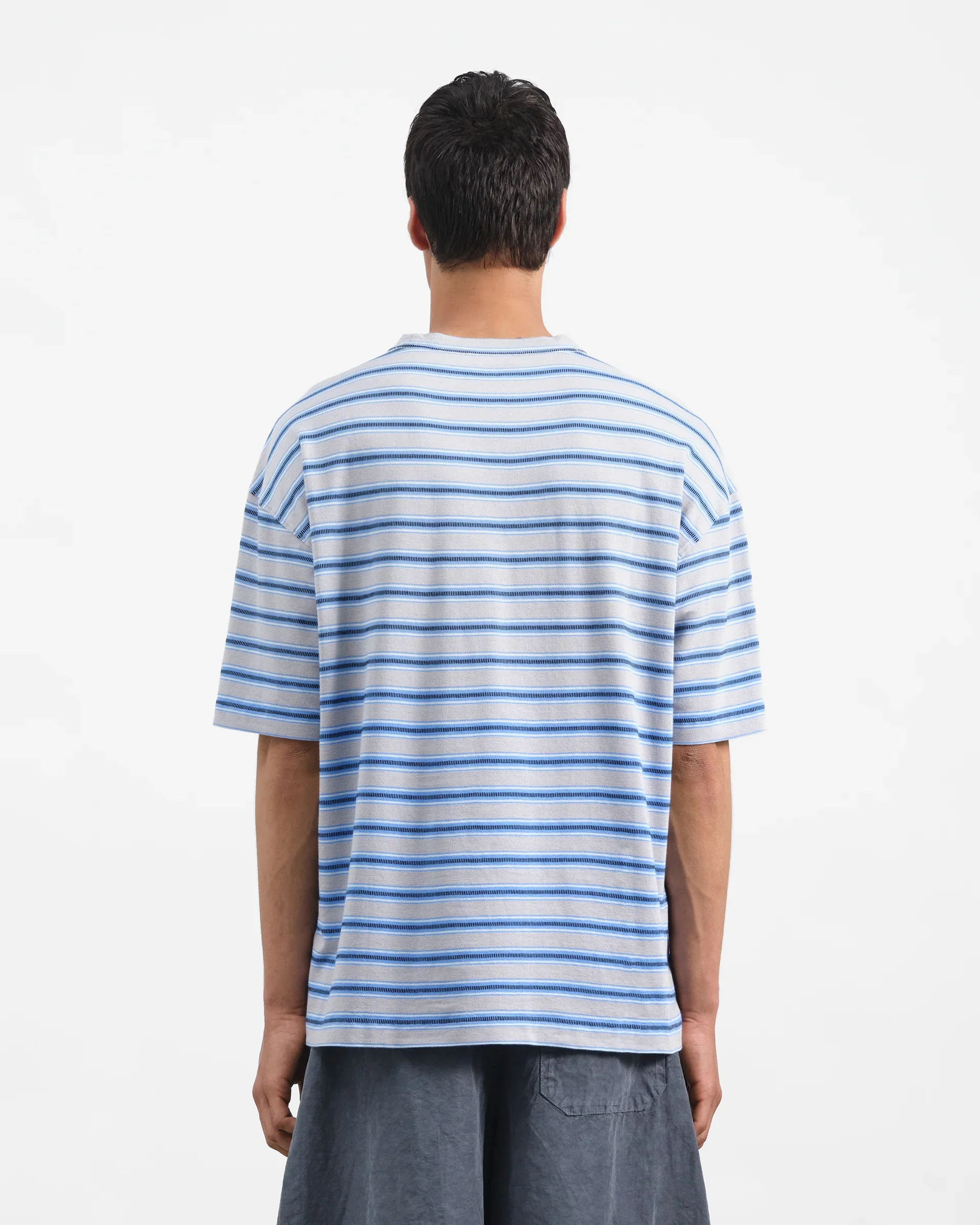 Triple Rapport Stripe T-Shirt (Blue Multi) - Image 3