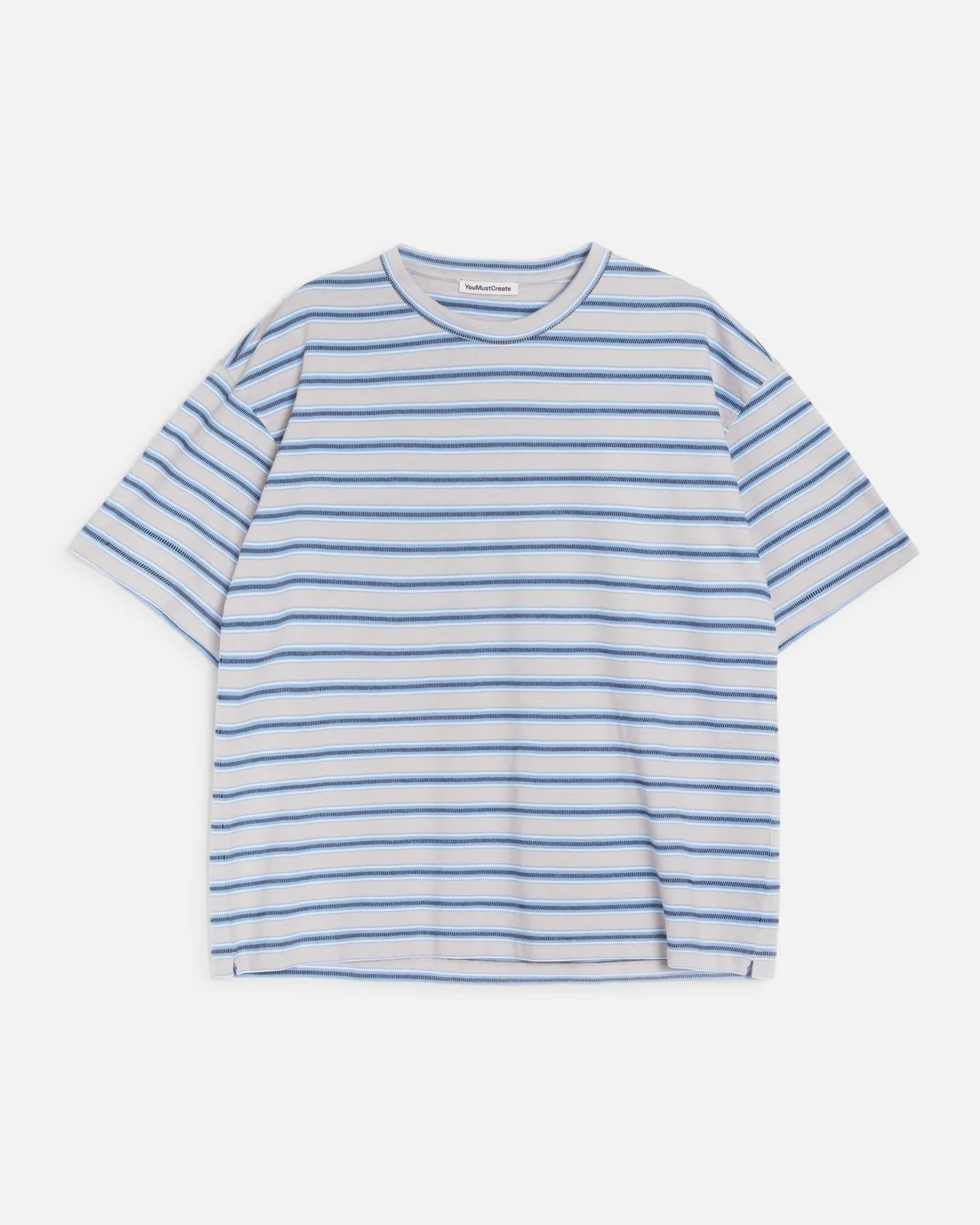 Triple Rapport Stripe T-Shirt (Blue Multi) - Image 4