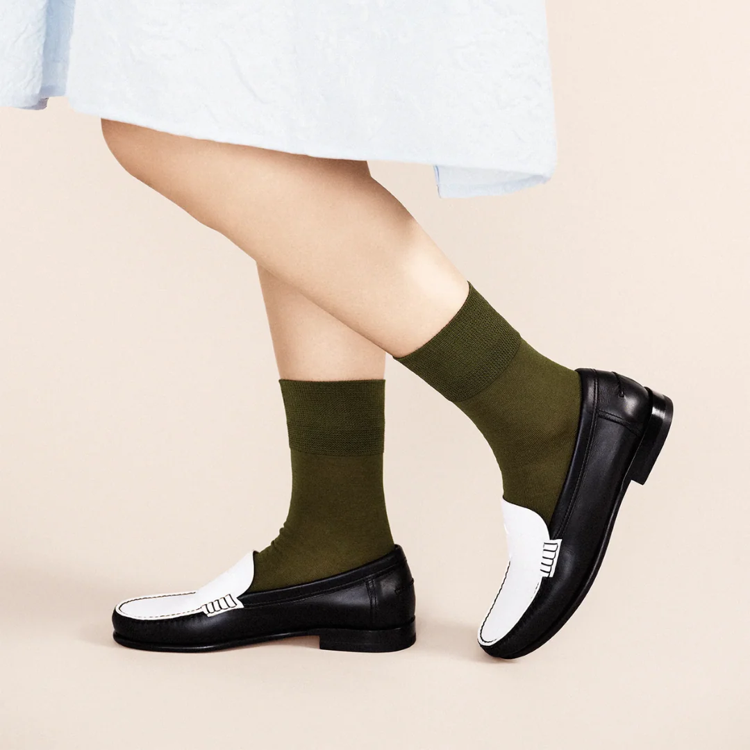 Trouser Crew Socks (Moss) - Image 2