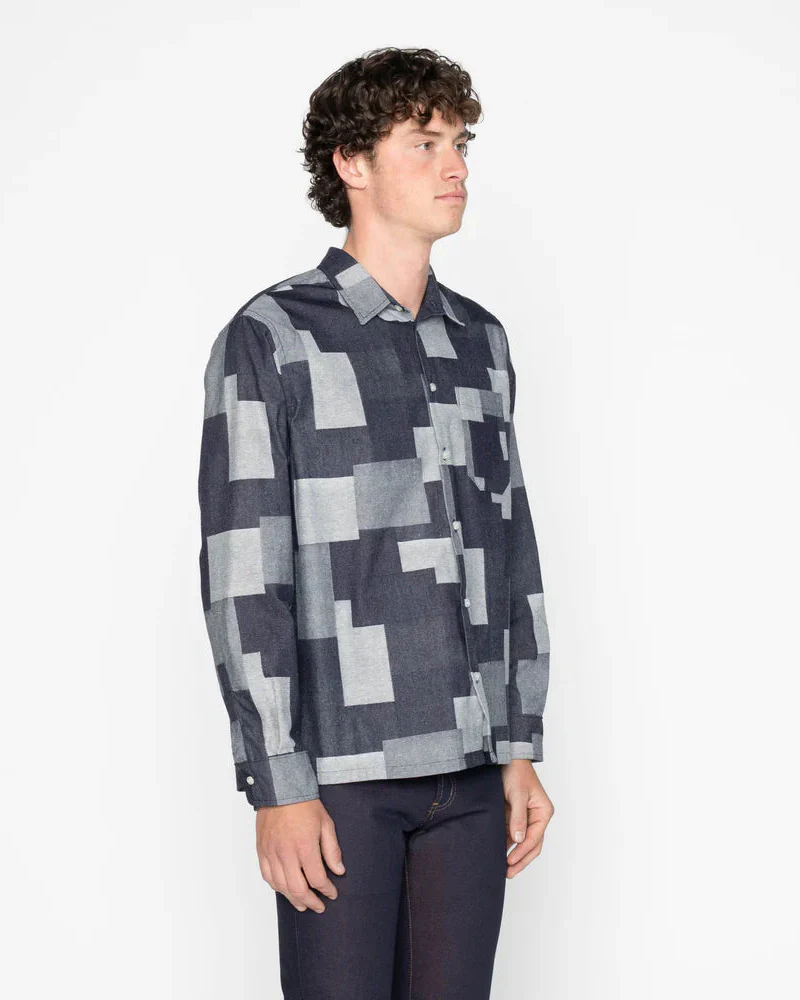 True Shirt (Jacquard Denim + Indigo) - Image 3