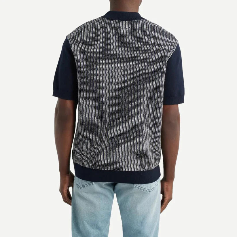 Turin Multi Stripe Polo (Navy) - Image 4