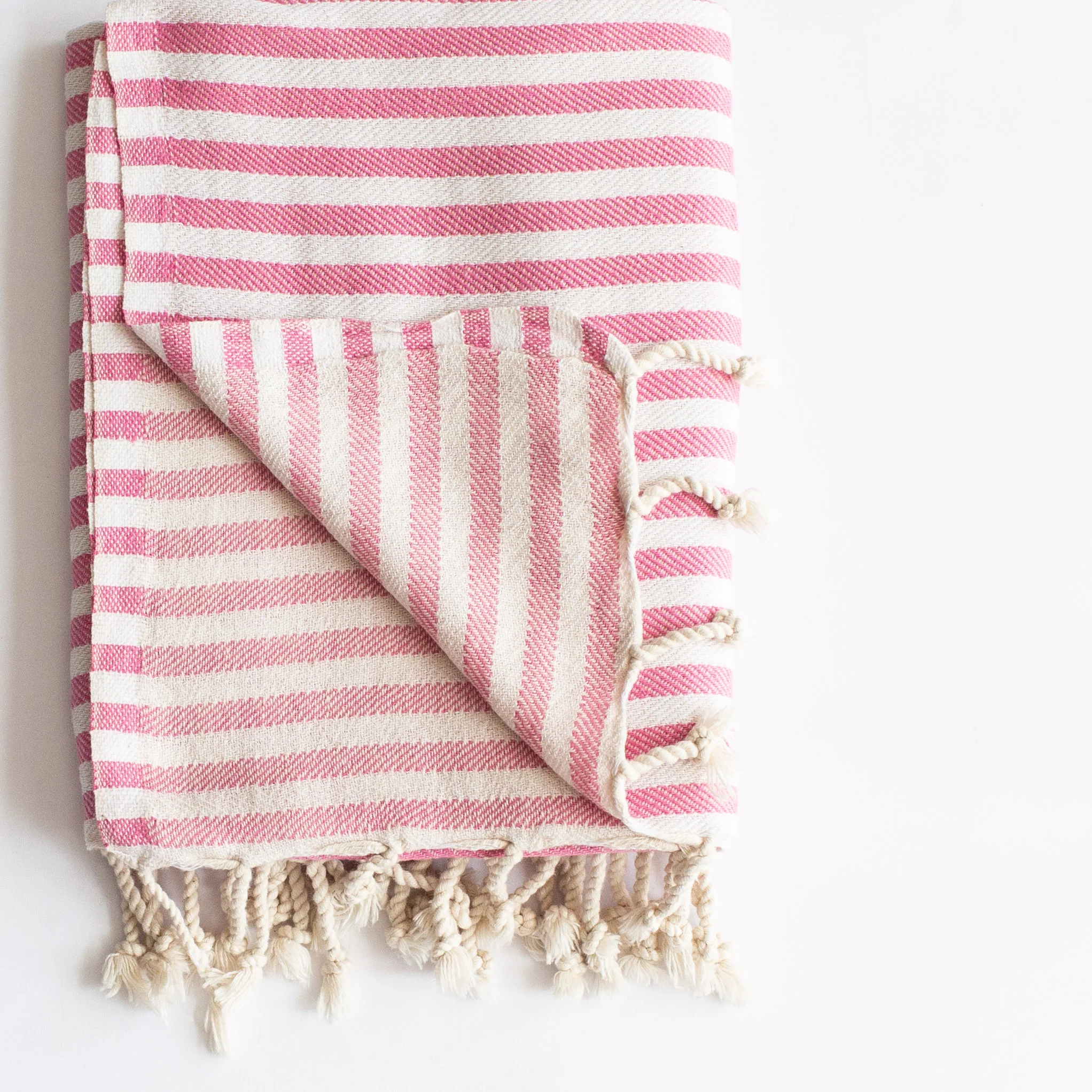 Turkish Towel (Bright Pink Stripe) - Image 3