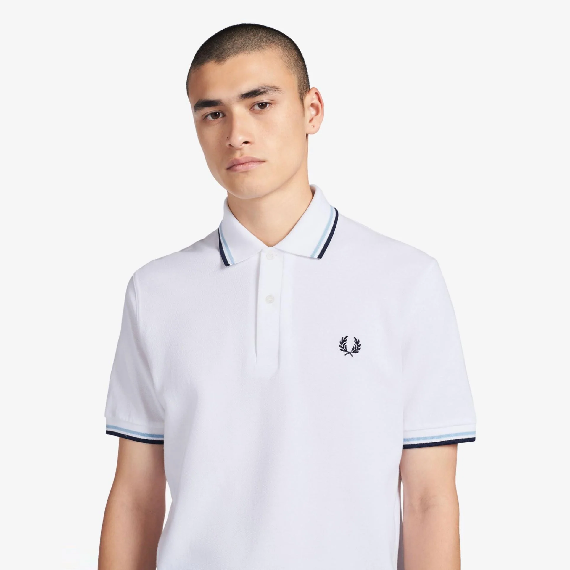 Twin Tipped Shirt (White + Blue) - Image 2