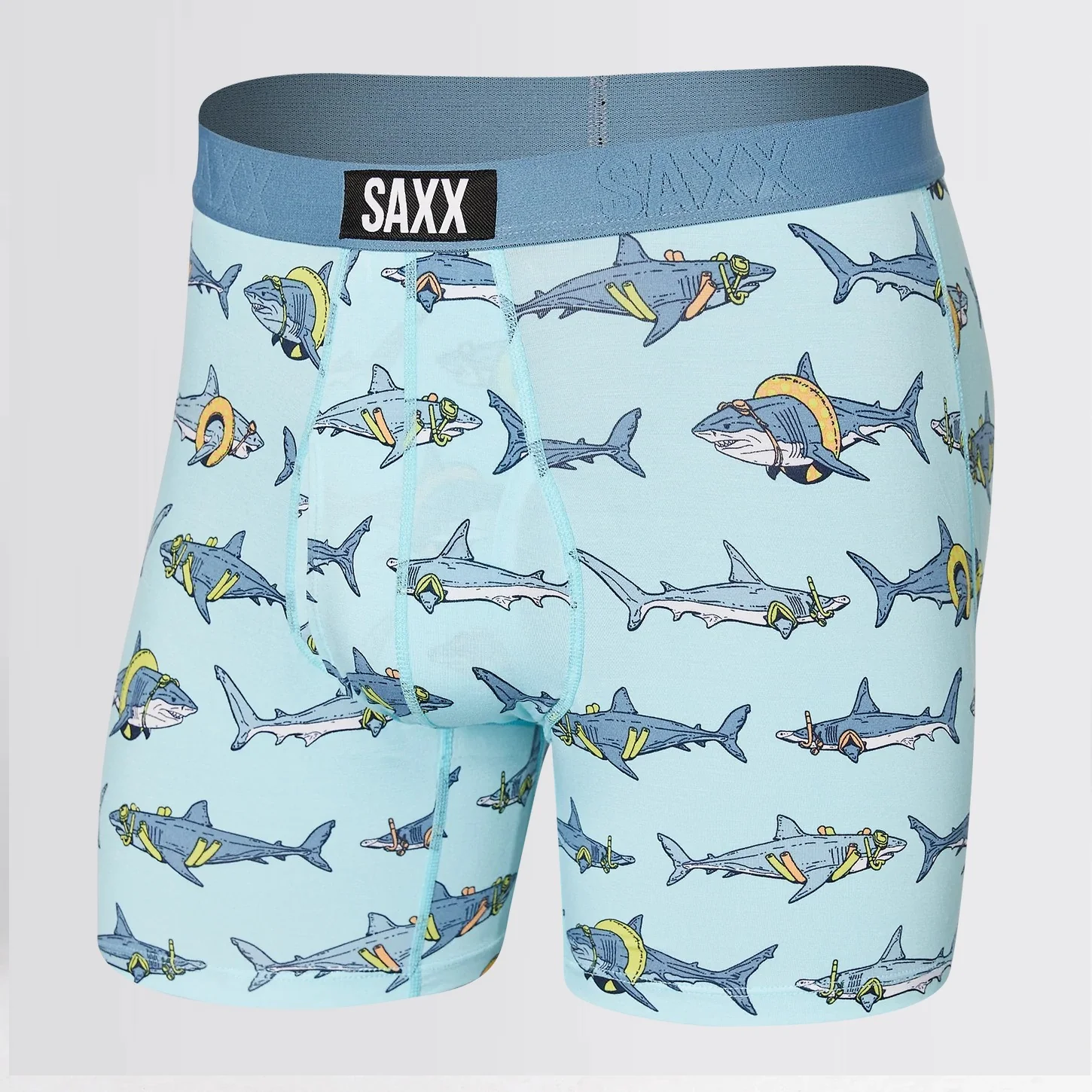 Ultra Boxer Brief Fly (Pool Sharks - Sea Glass)
