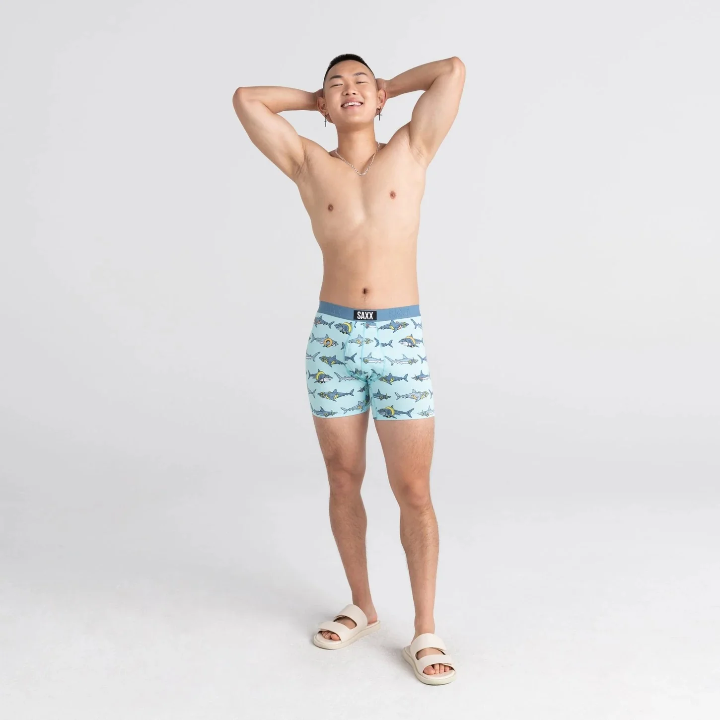 Ultra Boxer Brief Fly (Pool Sharks - Sea Glass) - Image 3