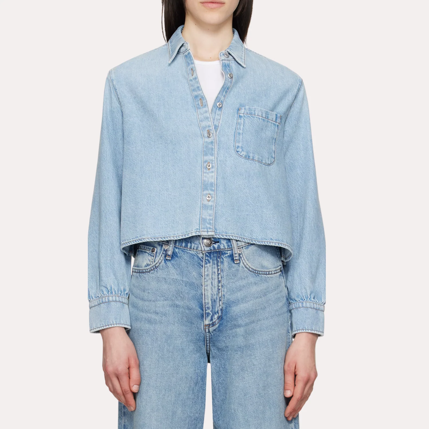 Ultra Featherweight Cropped Maxine Shirt (Greenport)