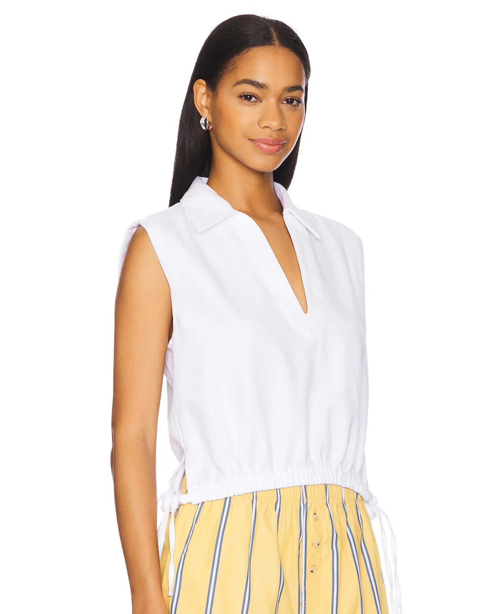 Ultra Featherweight Fiona Lace Up Shirt (Optic White) - Image 4