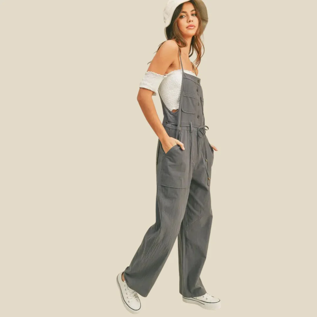 Utility Look Jumpsuit (Denim Blue) - Image 2
