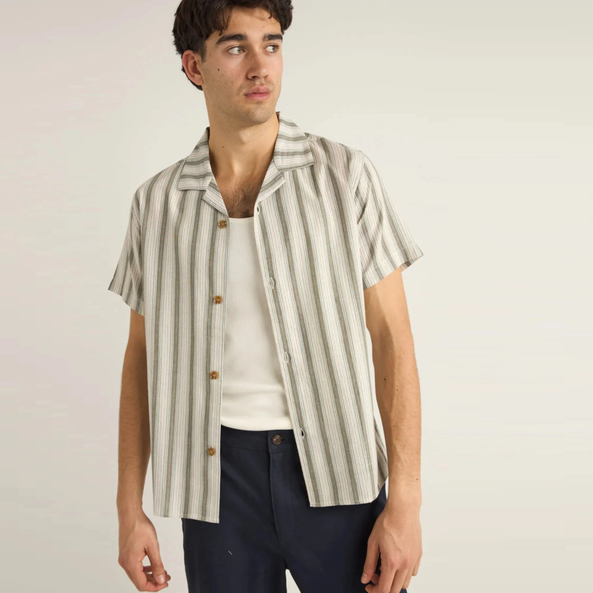 Vacation Stripe SS Shirt