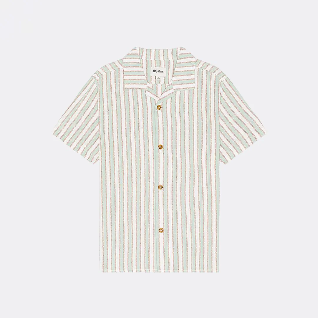 Vacation Stripe SS Shirt (Sea Green)