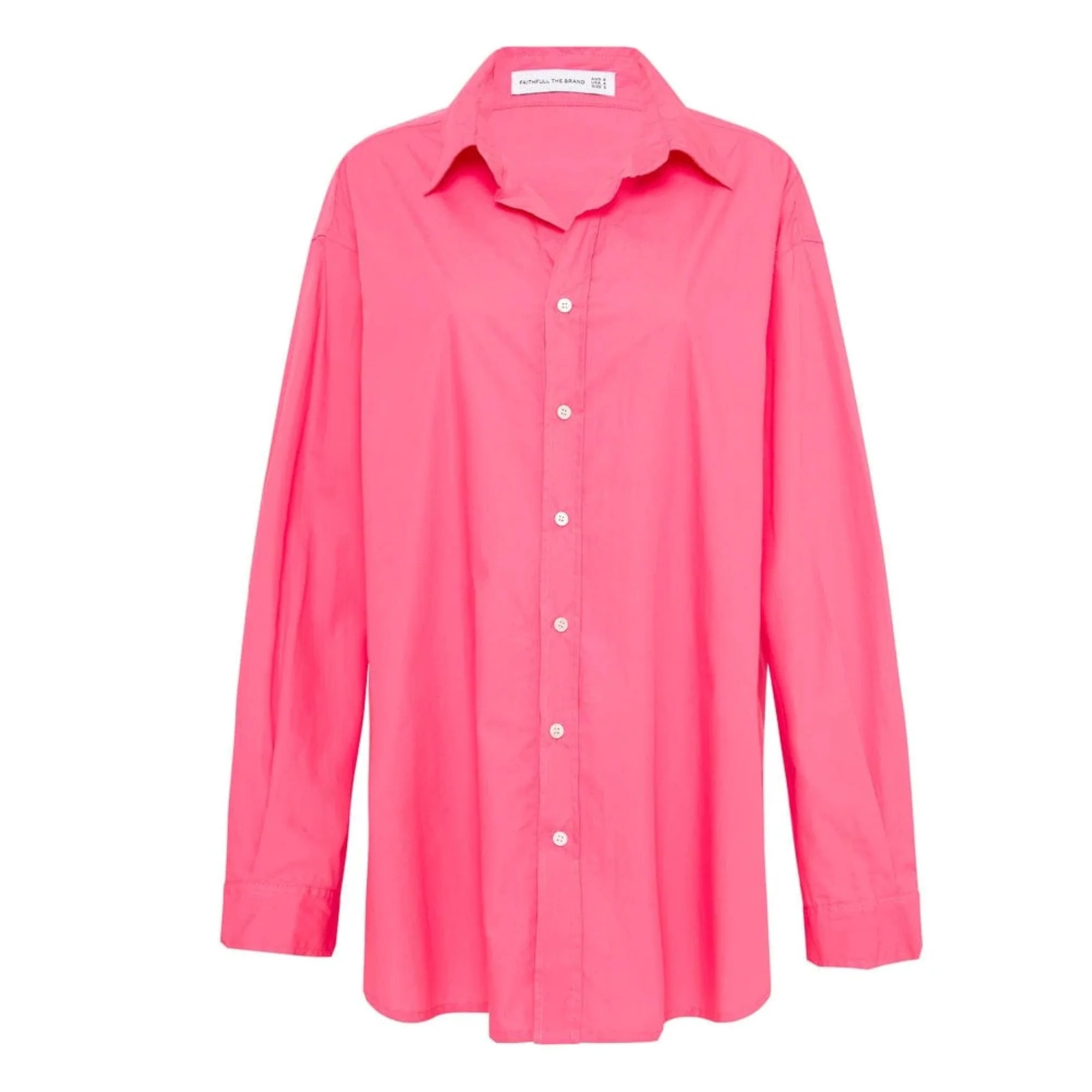Vega Shirt Dress (Hot Pink) - Image 4