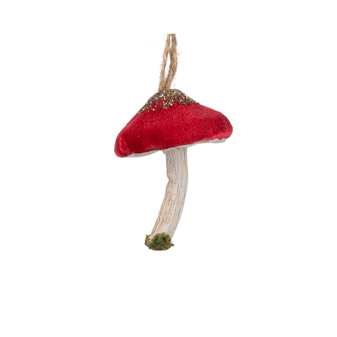 Velvet Mushroom Ornament (Red) - Image 2