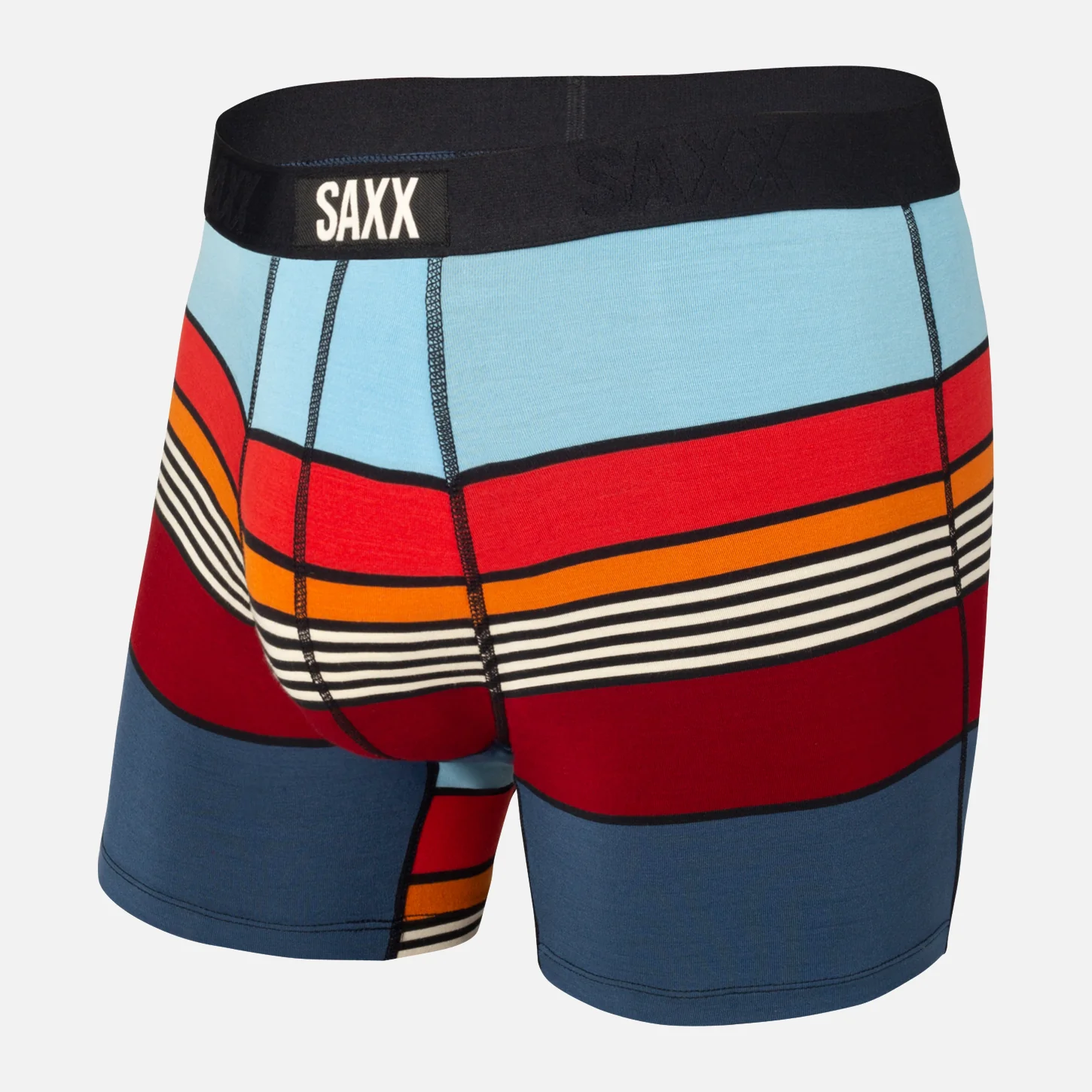 Vibe Boxer Brief (Navy Super Stripe)