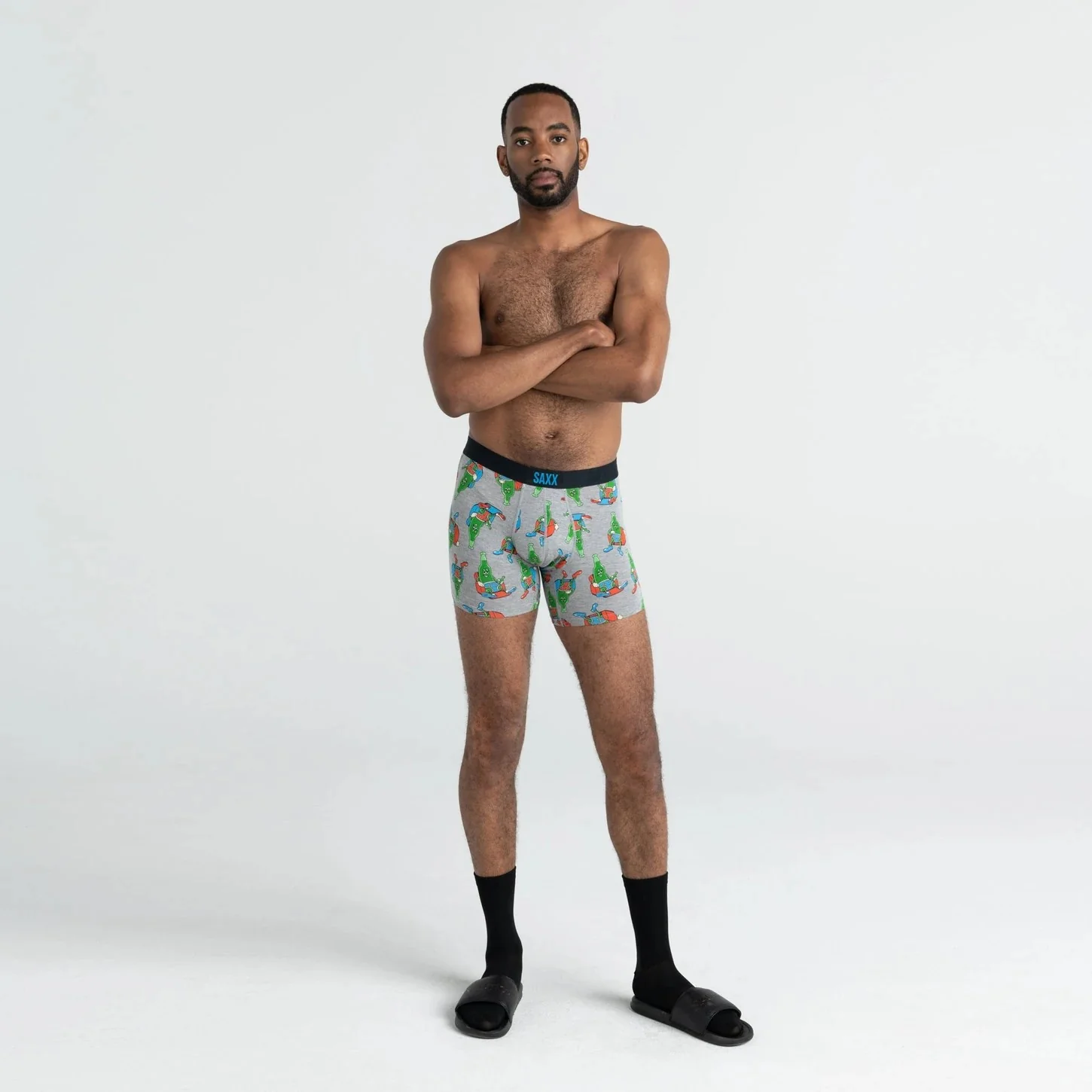 Vibe Boxer Brief (Pants Drunk - Grey Heather) - Image 3