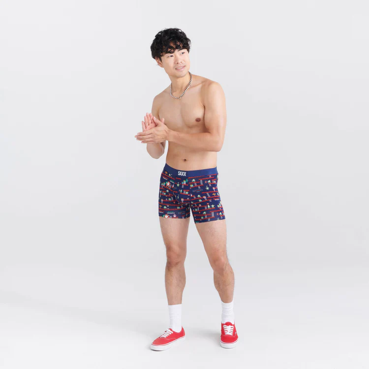 Vibe Boxer Brief (Santa's Workshop + Navy) - Image 2