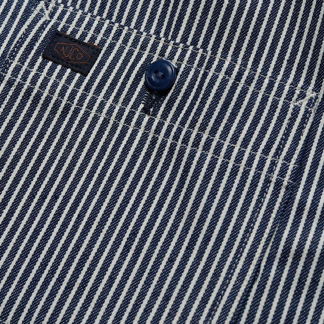 Vincent Hickory Stripe Shirt (Denim) - Image 4