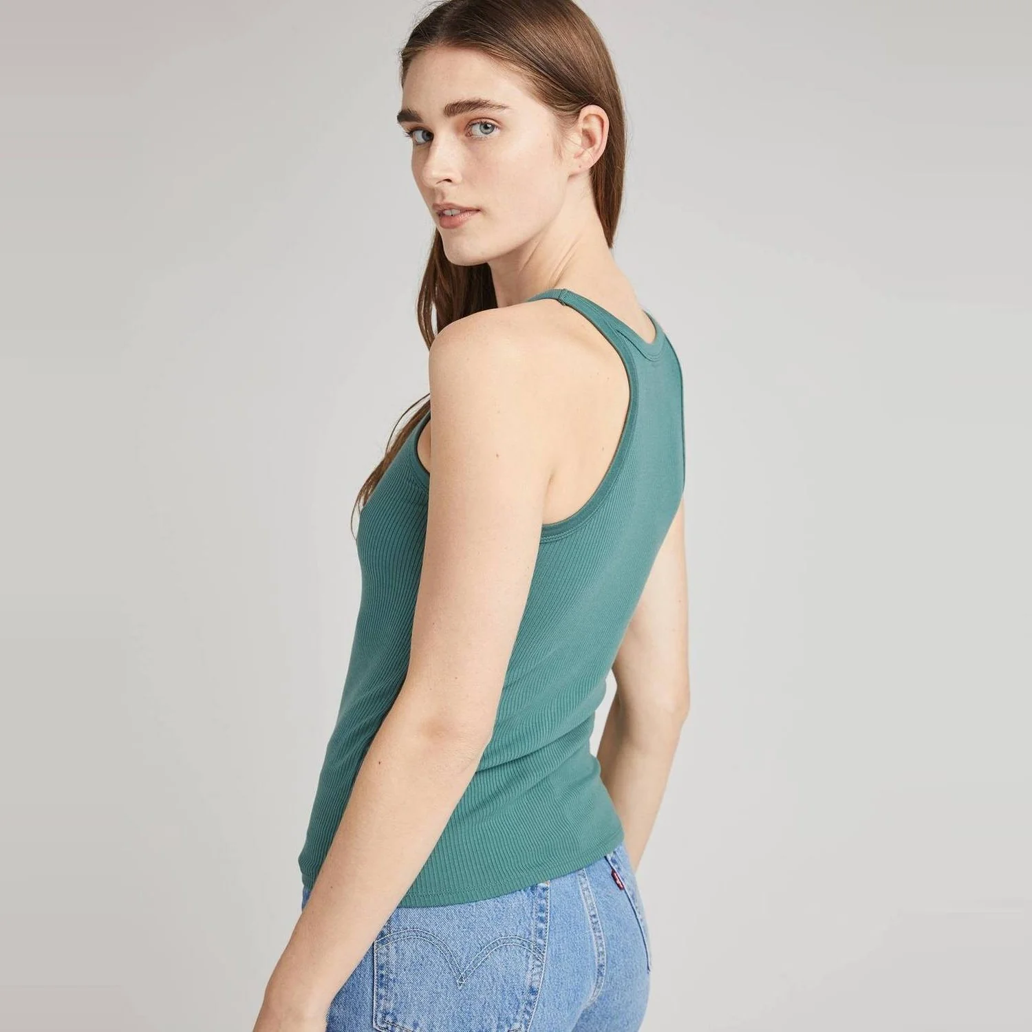 Vintage Rib Tank (Blue Spruce) - Image 2