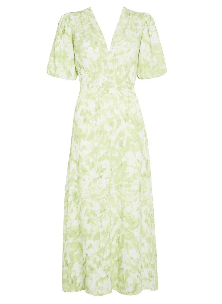 Vittoria Midi Dress (Roos Tie Dye Lime) - Image 3