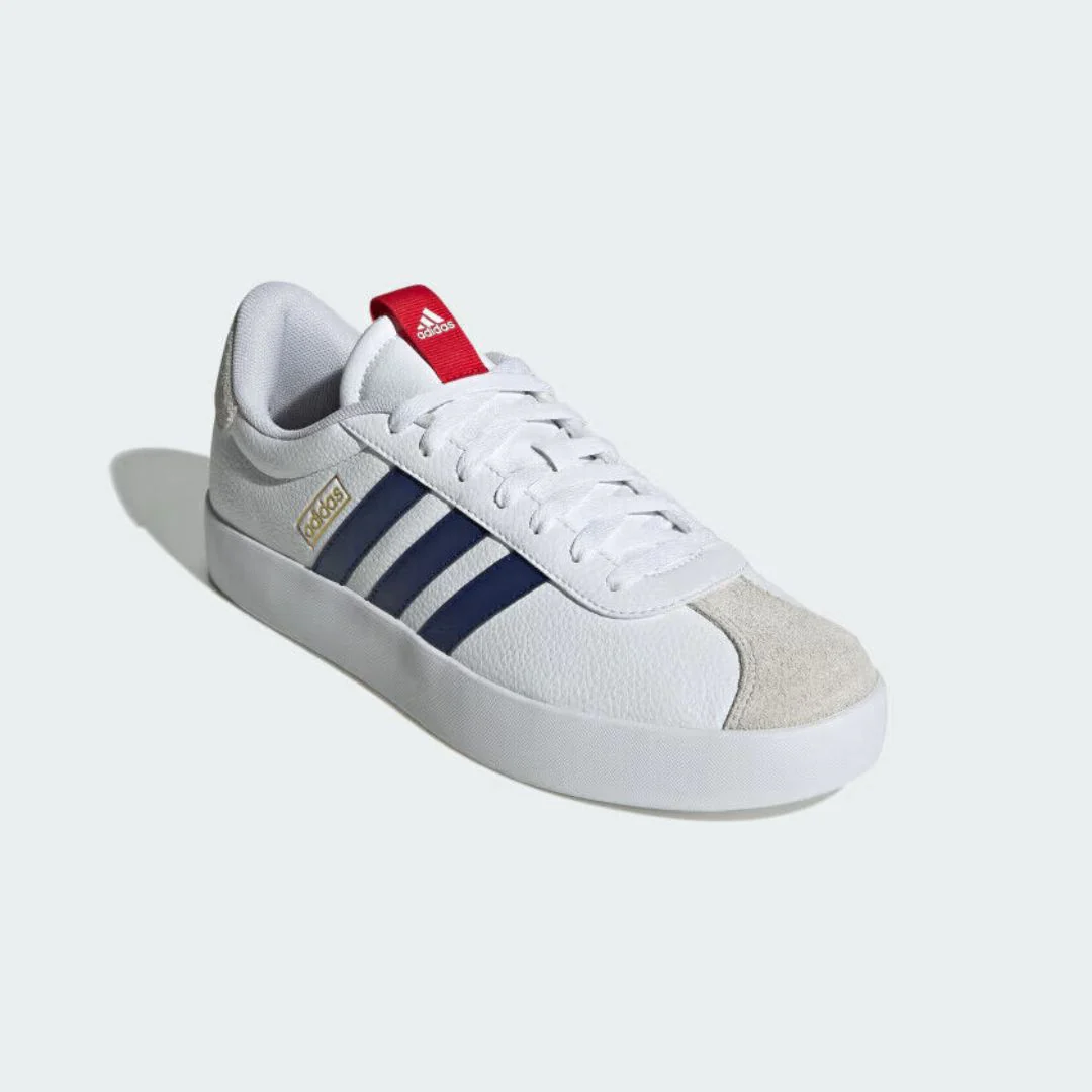 VL Court 3.0 Shoes (Cloud White + Dark Blue + Better Scarlet) - Image 2