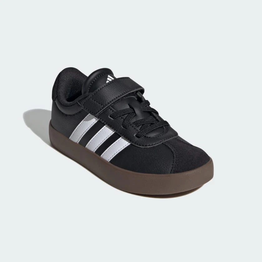 VL Court 3.0 Skateboarding Shoes (Core Black + Cloud White + Core Black) - Image 4