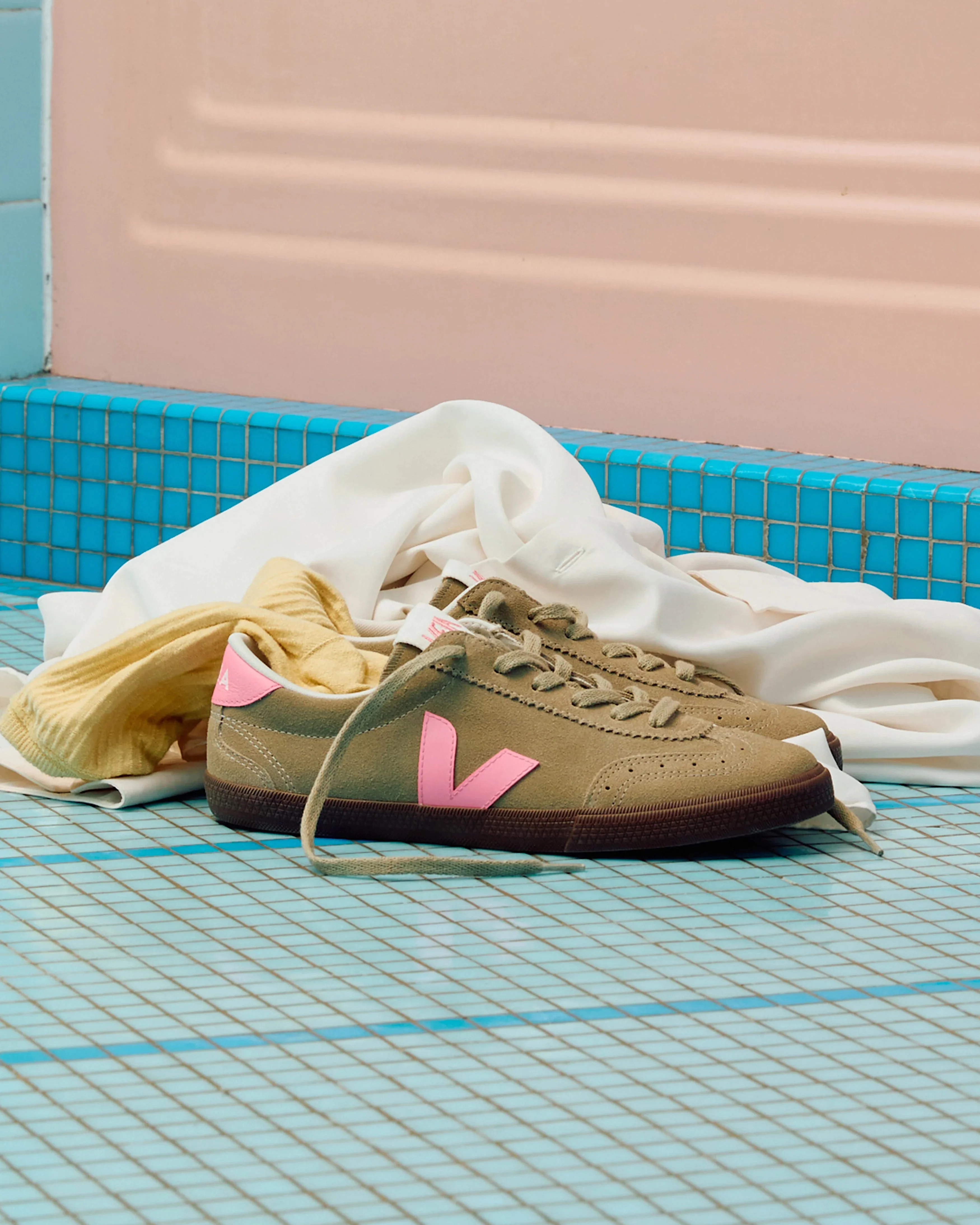Volley Suede Sneaker (Taupe + Malibu Bark) - Image 4