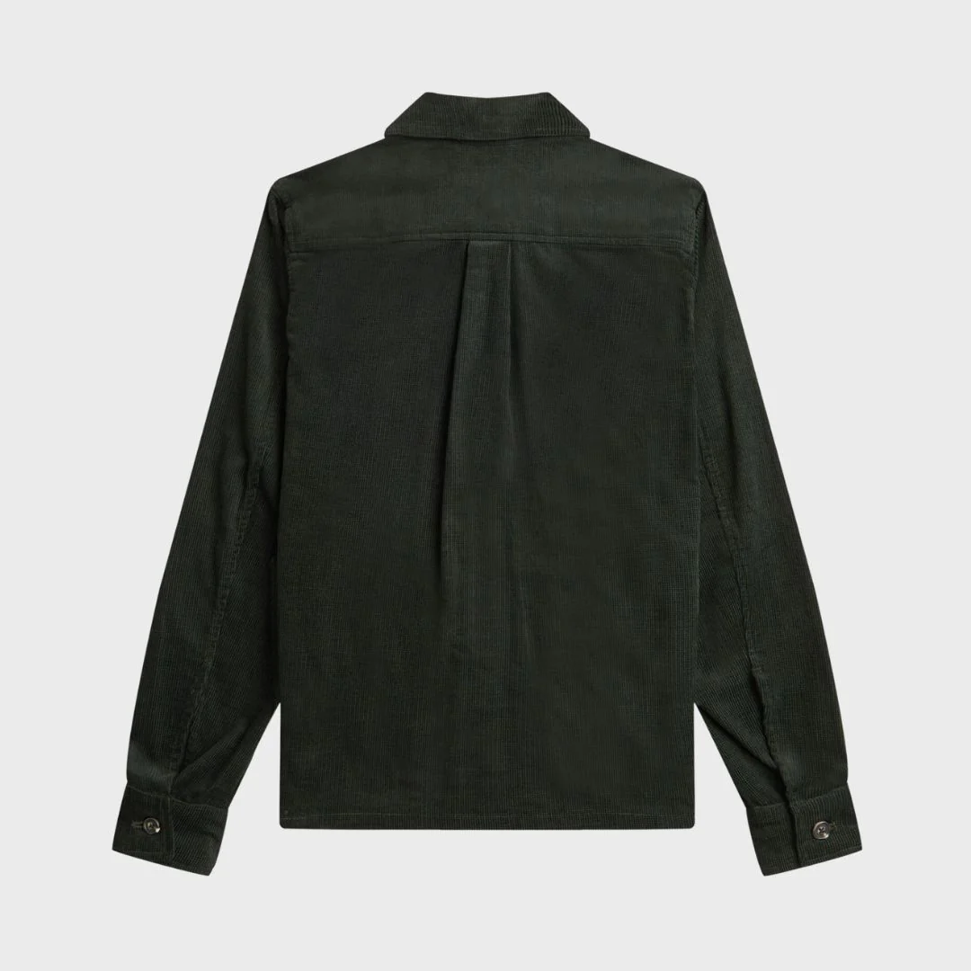 Waffle Cord Overshirt Overshirt (Night Green) - Image 4