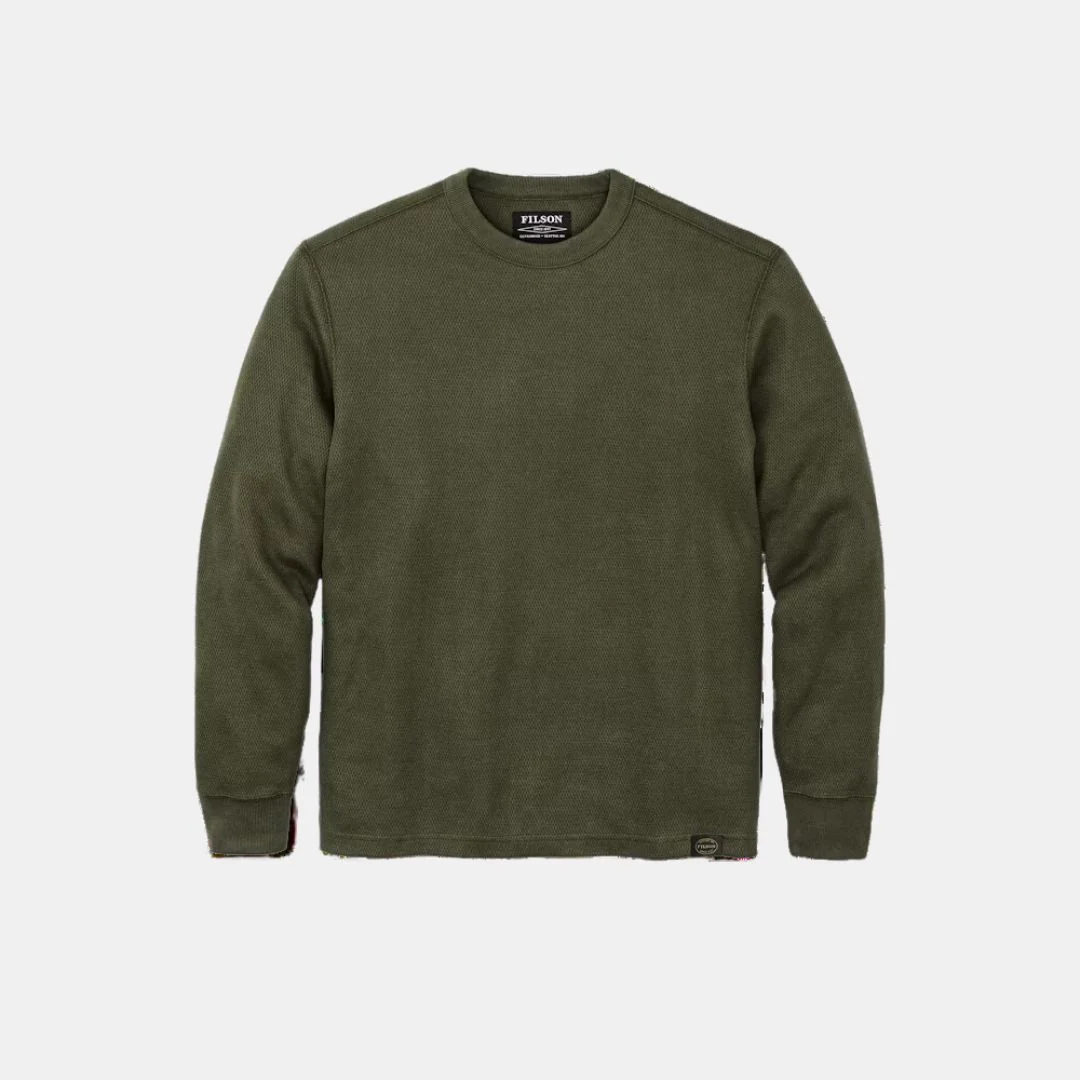 Waffle Knit Thermal Crewneck - Image 4