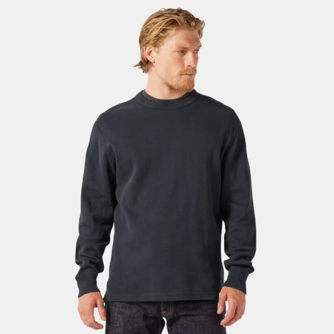 Waffle Knit Thermal Crewneck - Image 6