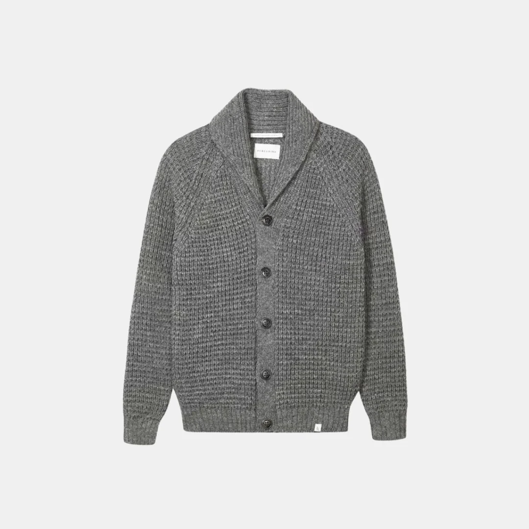 Waffle Shawl Cardigan - Image 3