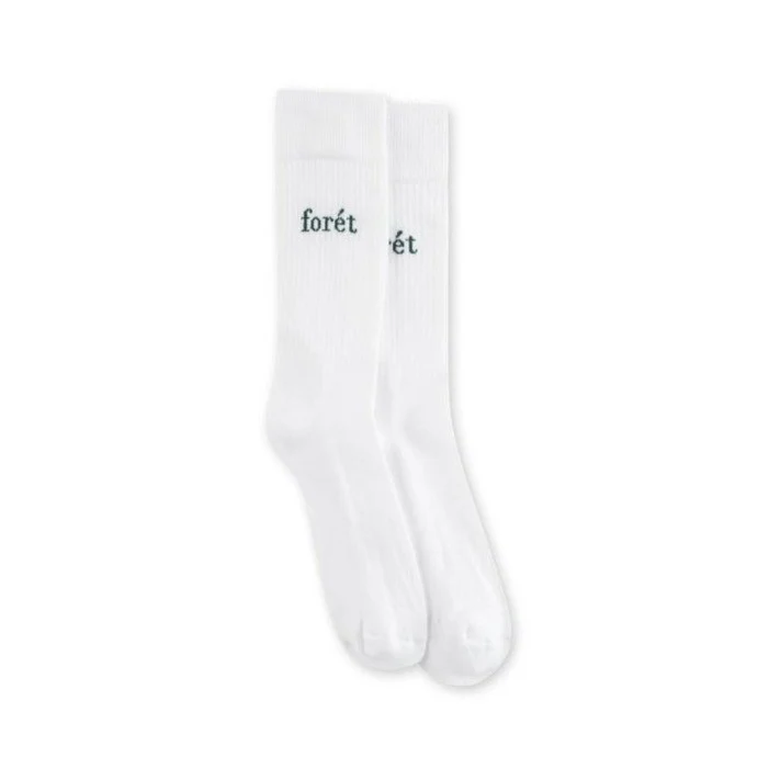 Walk Socks (White + Dark Green)