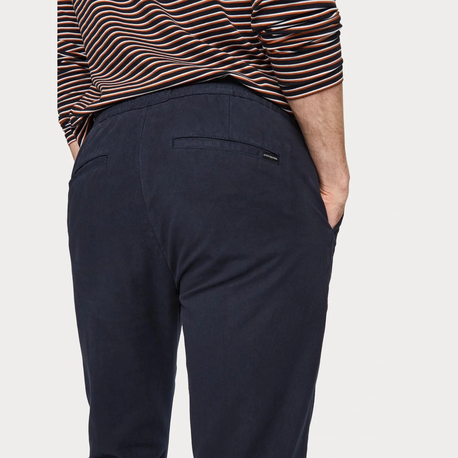 Warren Cotton-Linen Trousers (Navy) - Image 4