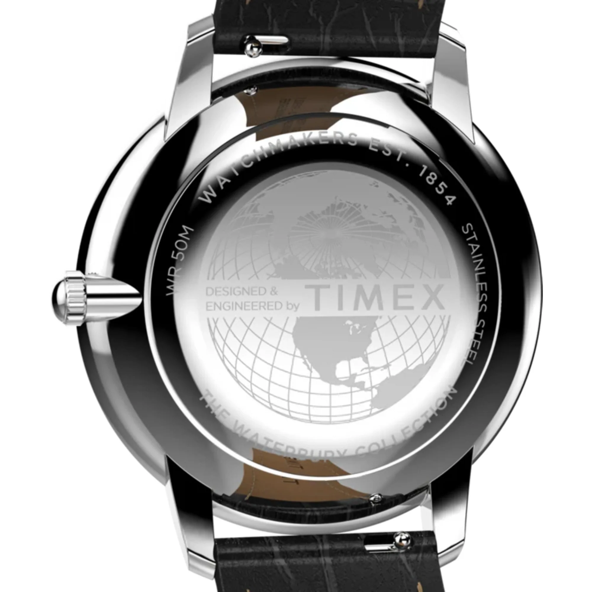 Waterbury Metropolitan Sub-Second 39mm Leather Strap Watch - Image 4