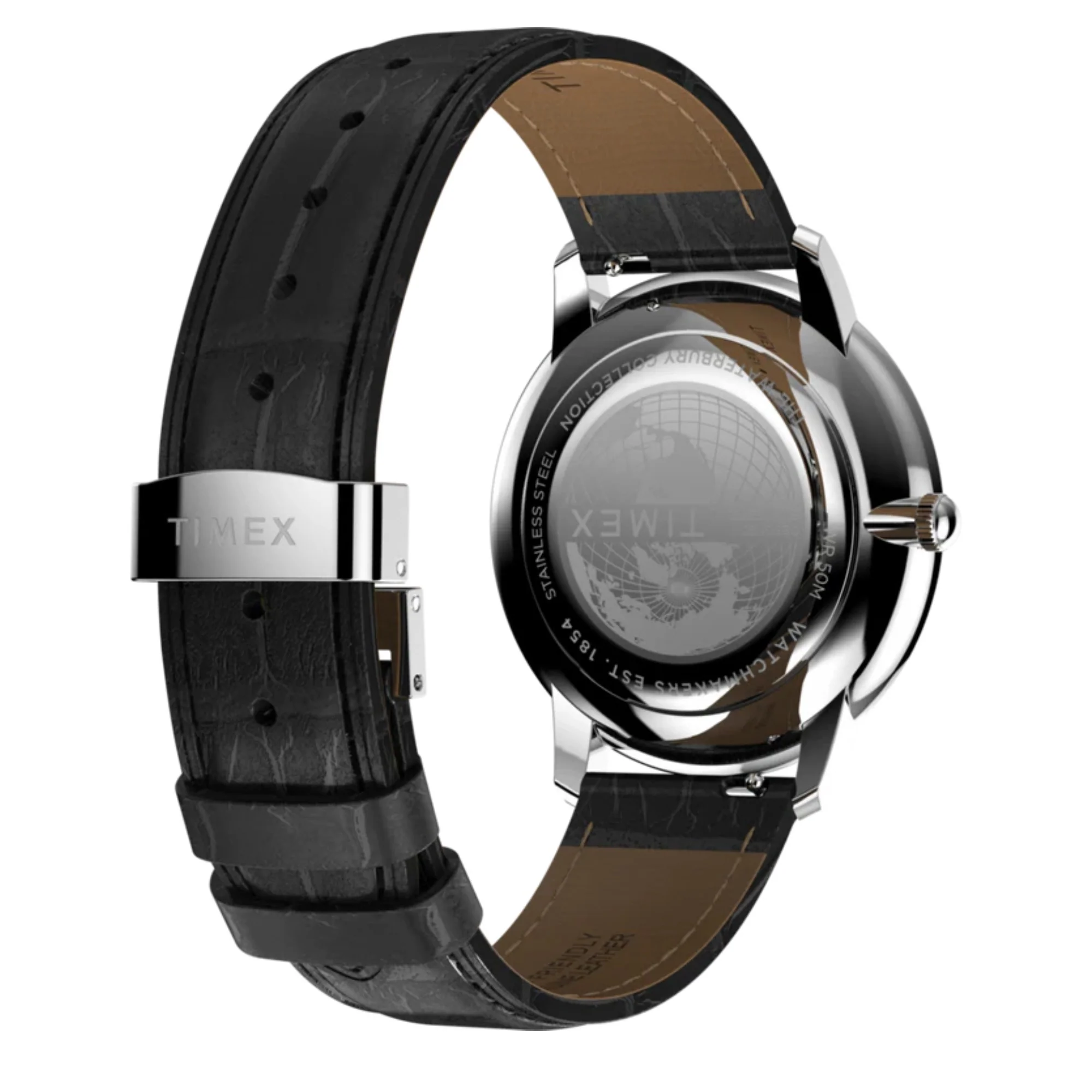 Waterbury Metropolitan Sub-Second 39mm Leather Strap Watch - Image 5