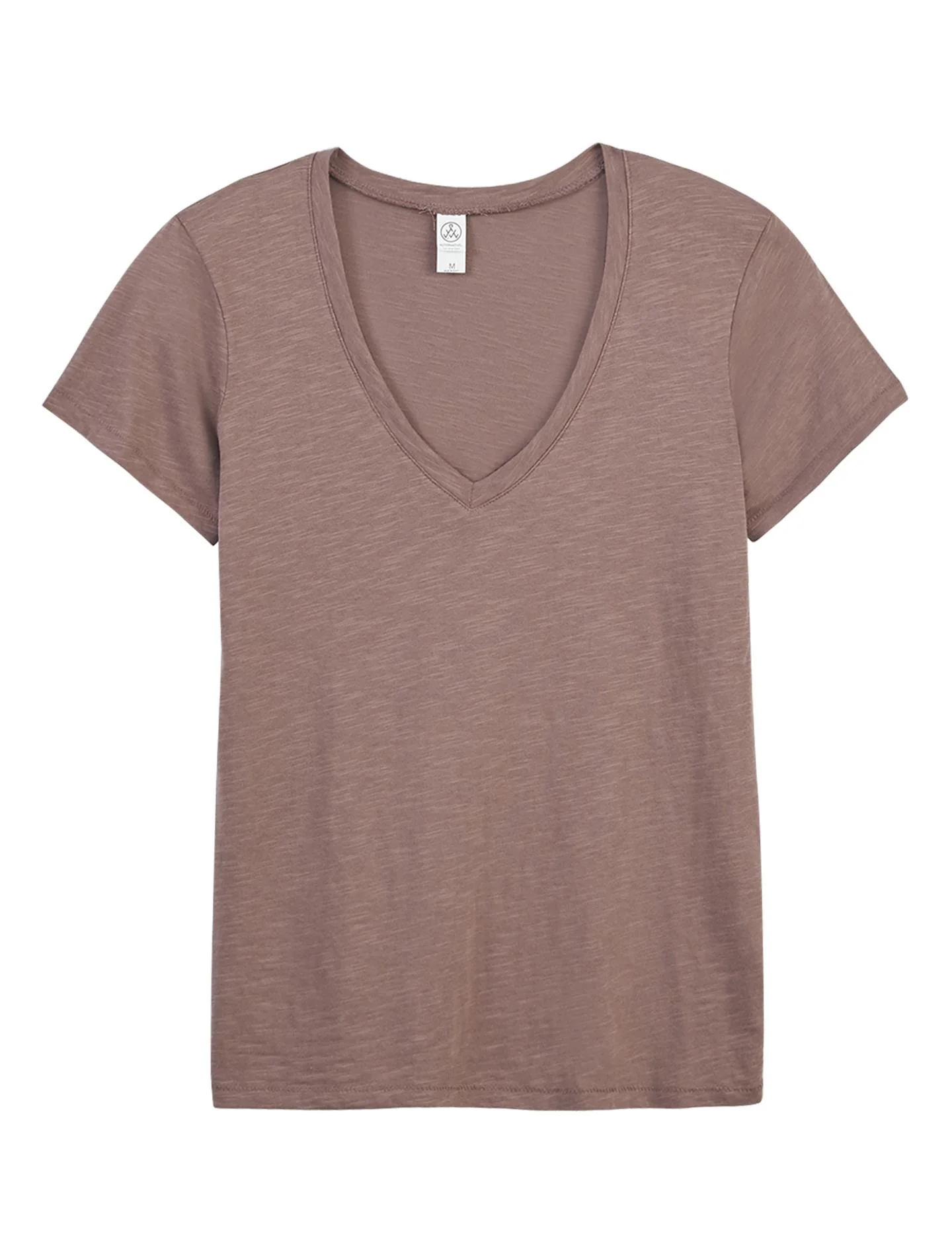 Weathered Slub So Low V-Neck T-Shirt (Vintage Rose) - Image 5