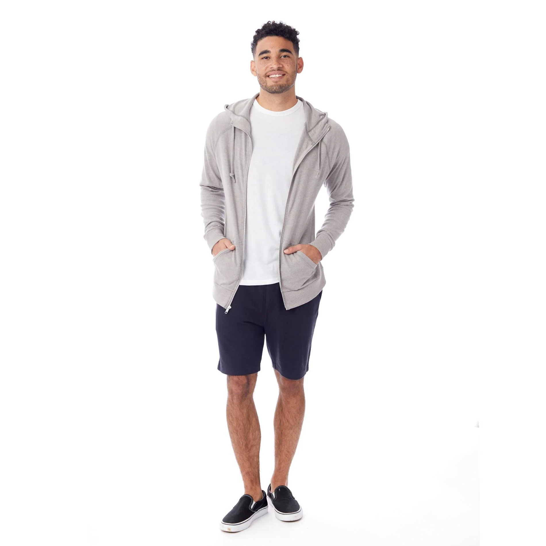 Weekender Vintage Heavy Knit Hoodie (Smoke Grey) - Image 4