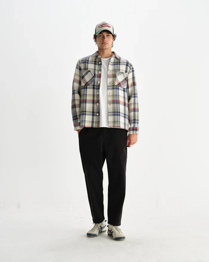 Whiting Overshirt Jazz Weave (Ecru + Multi)