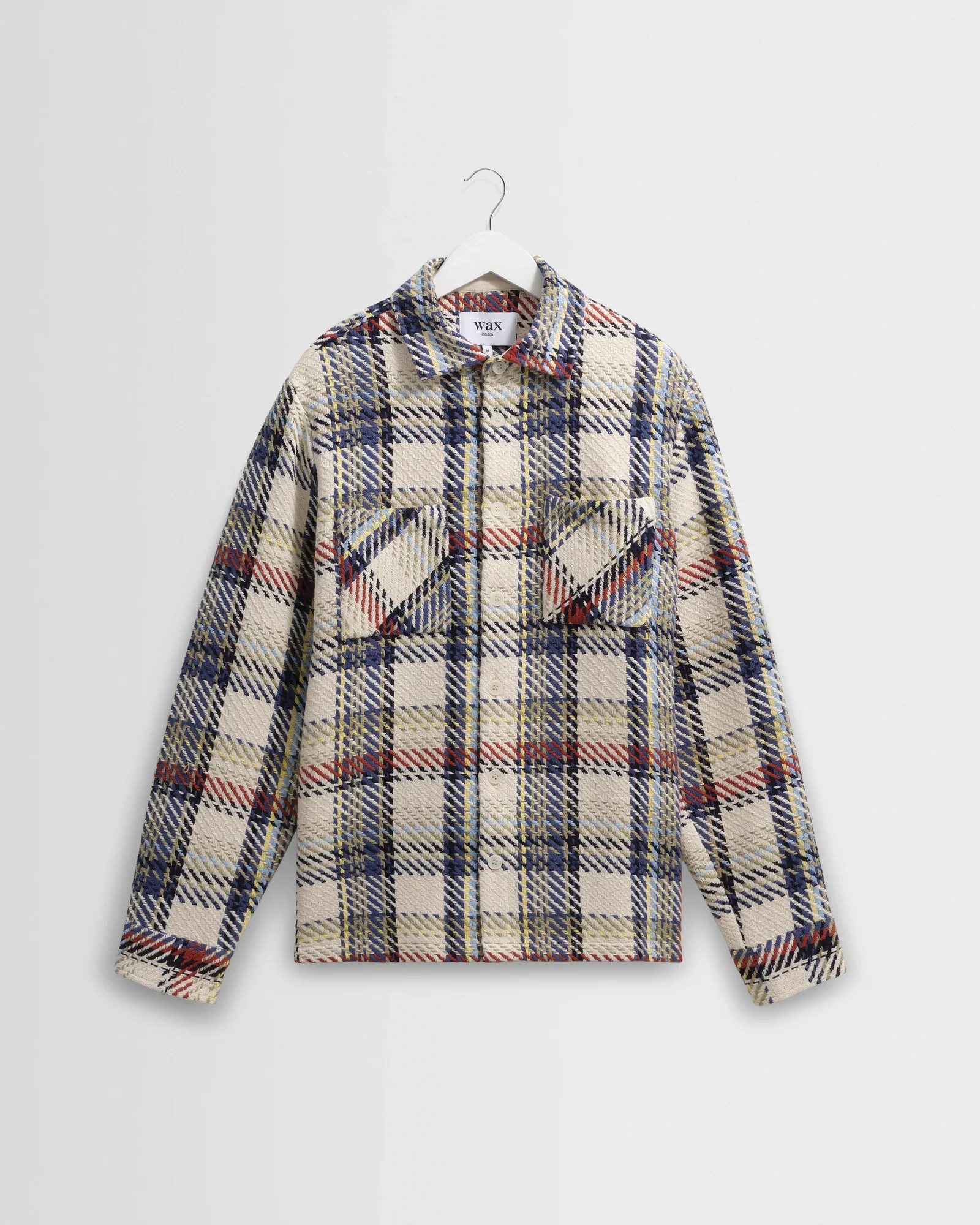 Whiting Overshirt Jazz Weave (Ecru + Multi) - Image 2