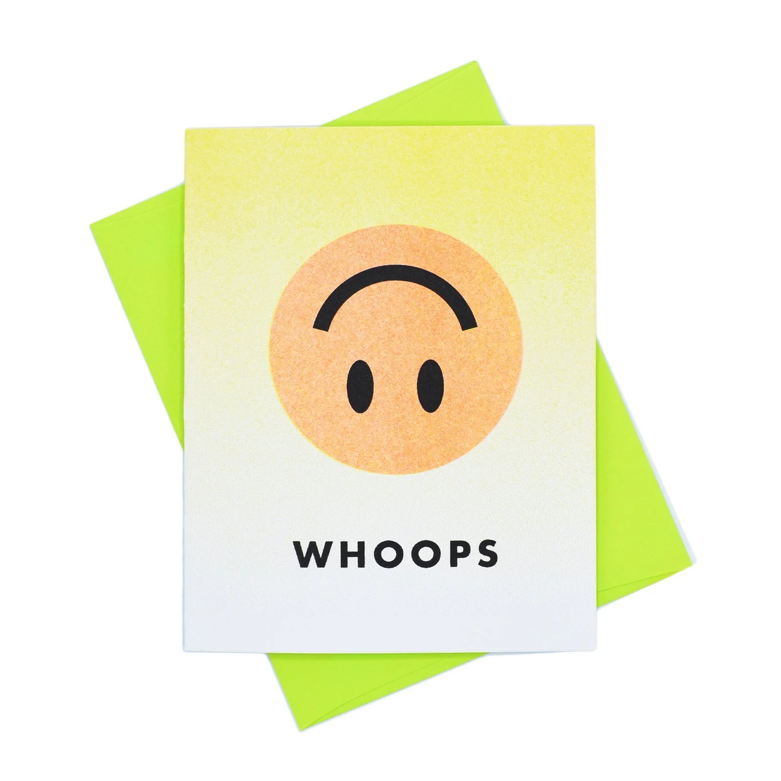 Whoops Smiley Face Card