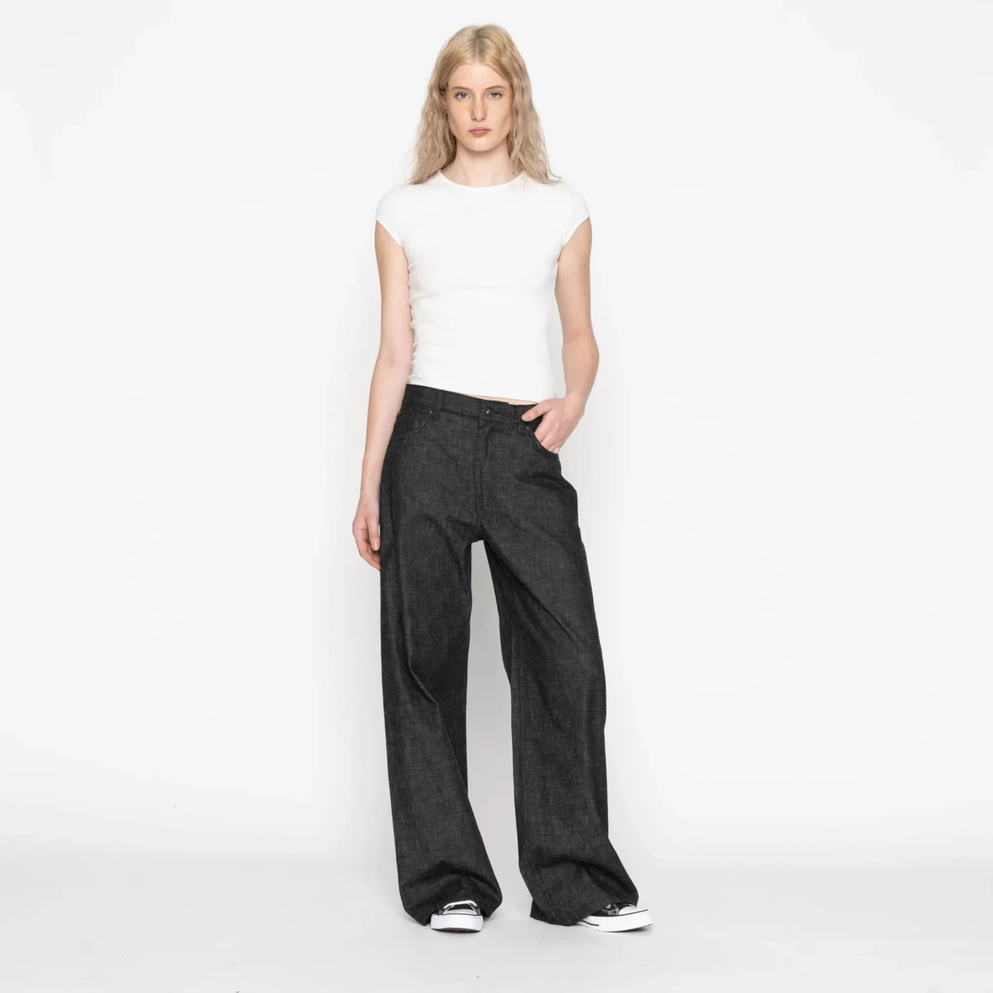 Wide Wild West Lightweight Denim (Black)
