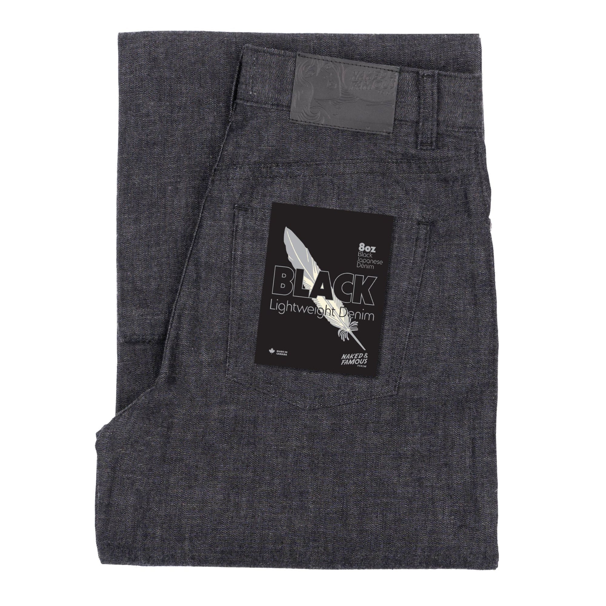 Wide Wild West Lightweight Denim (Black) - Image 7