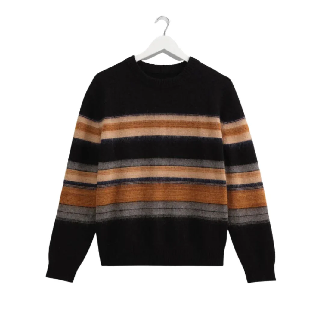 Wilde Crew Brush Stripe (Black Multi) - Image 2