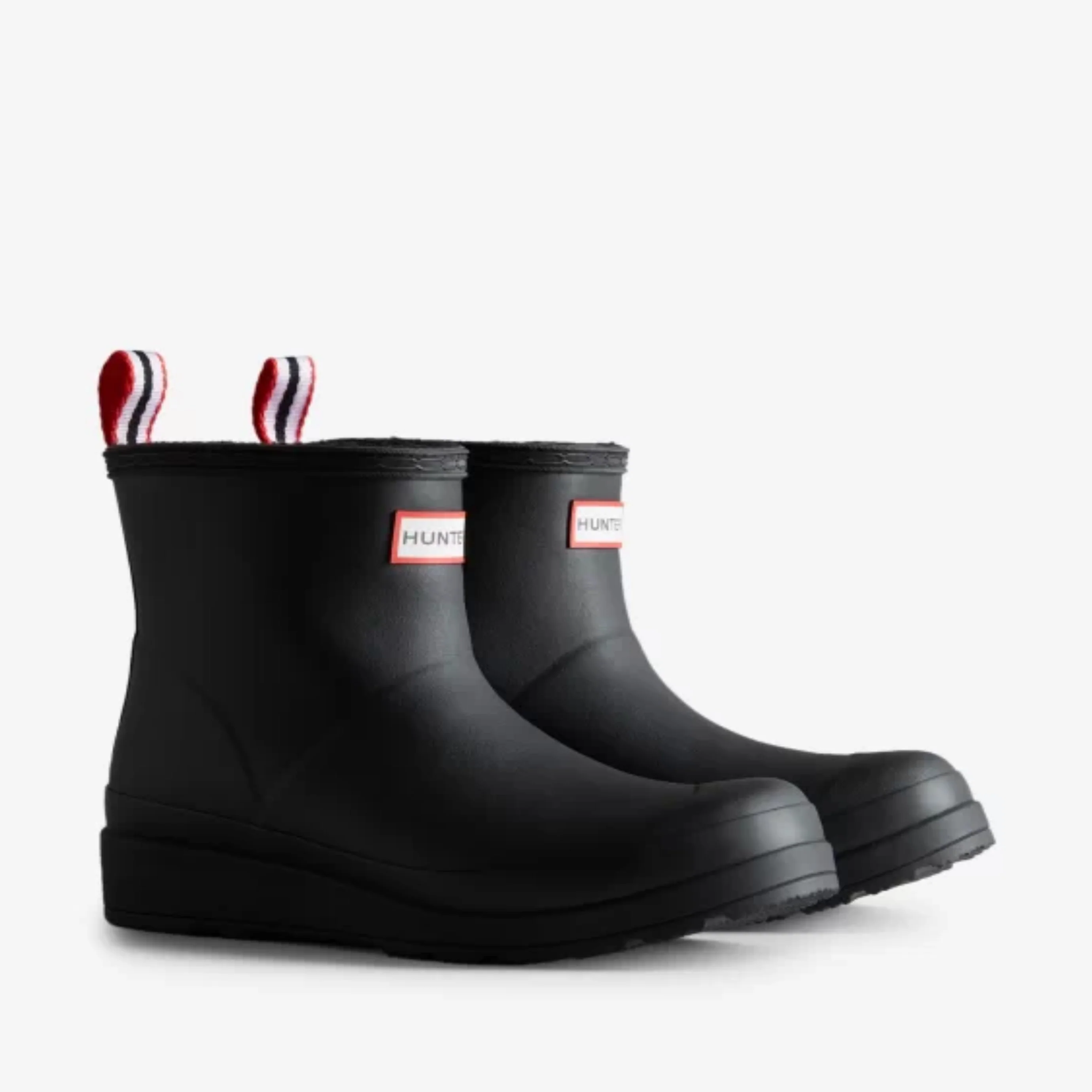 Women's Play Vegan Shearling Insulated Short Rain Boot (Black) - Image 2